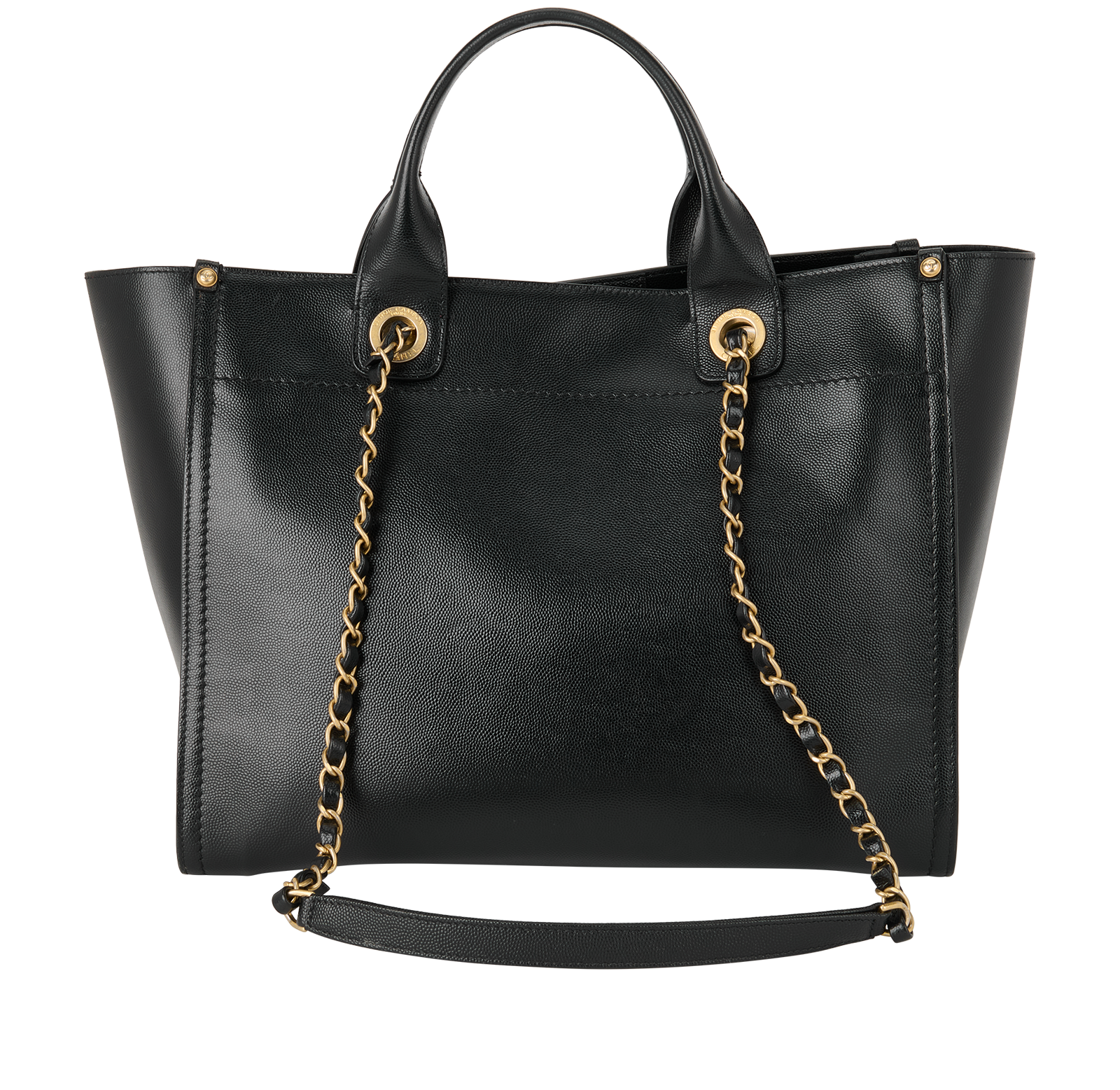 Deauville 2-Way, &pound;2,200, Handbags, Black, Caviar Leather, Back view